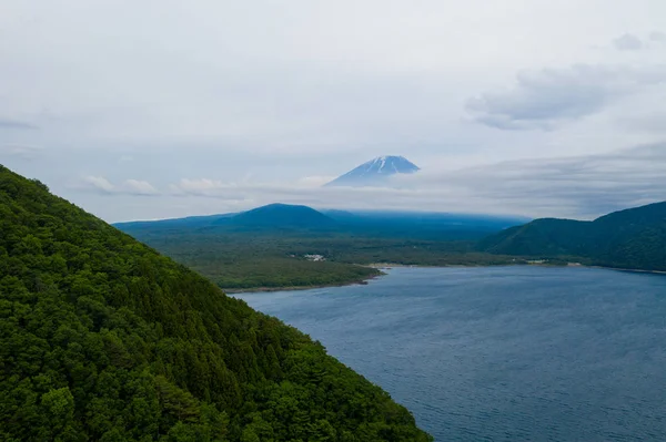 Fujisan Montanha Com Nuvens Japão — Fotografia de Stock