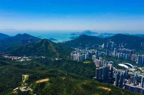 Isla Hong Kong Hong Kong Septiembre 2019 Vista Arriba Abajo —  Fotos de Stock