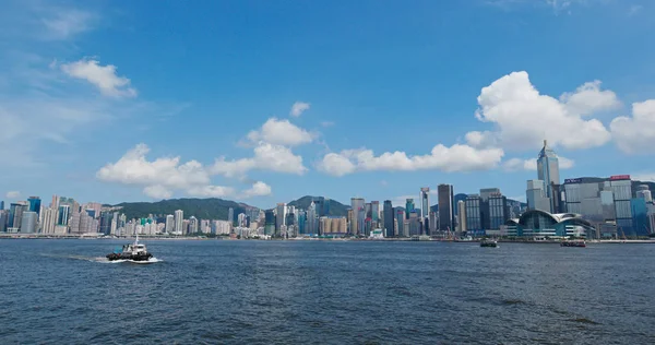 Victoria Harbour Hongkong Juli 2019 Hongkong Stadt — Stockfoto