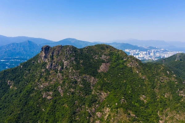 Hong Kong lion rock mountain