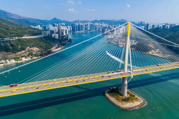 Гонконг Ноября 2019 Года Вид Мост Тин Кау — стоковое фото