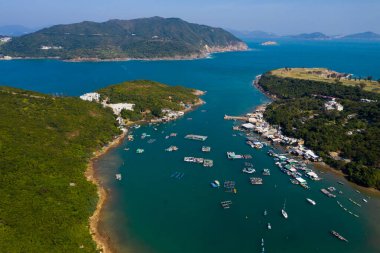 Sai Kung, Hong Kong 03 Aralık 2019: Adanın en iyi manzarası, Po Toi O