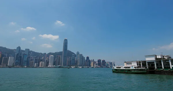 Victoria Harbor Hong Kong September 2019 Hong Kong Skyline — 스톡 사진