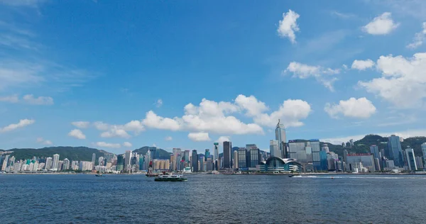 Victoria Harbor Hong Kong Lipca 2019 Port Hongkongu — Zdjęcie stockowe