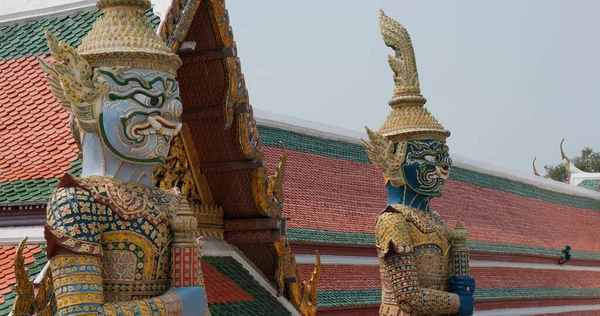 Bangkok Thailand April 2020 Statue Großen Palast — Stockfoto