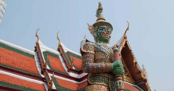 泰国曼谷 2020年4月8日 大殿中的雕像 — 图库照片