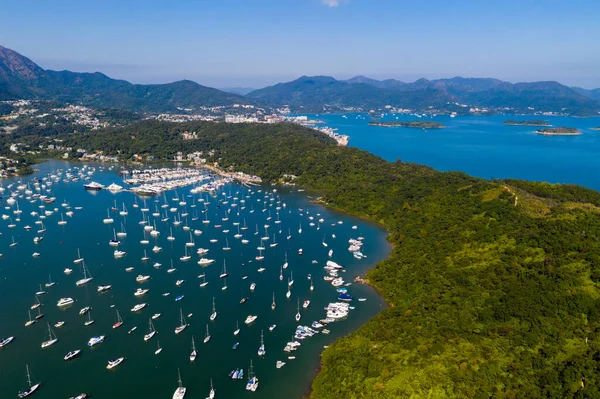 Sai Kung Hongkong November 2019 Ansicht Des Hongkonger Yachtclubs — Stockfoto