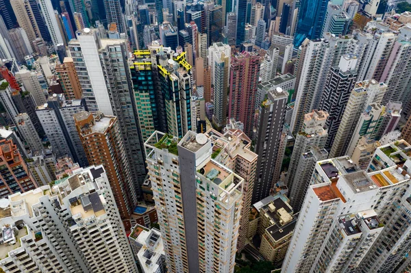 Merkez Hong Kong Eylül 2020 Hong Kong Şehrinin Iyi Manzarası — Stok fotoğraf