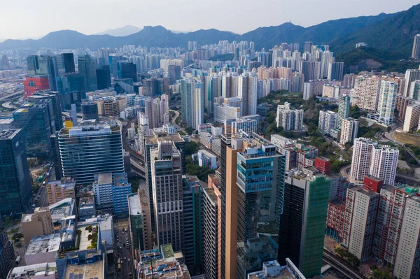 Kwun Tong Hongkong April 2020 Flygfoto Över Hongkong — Stockfoto