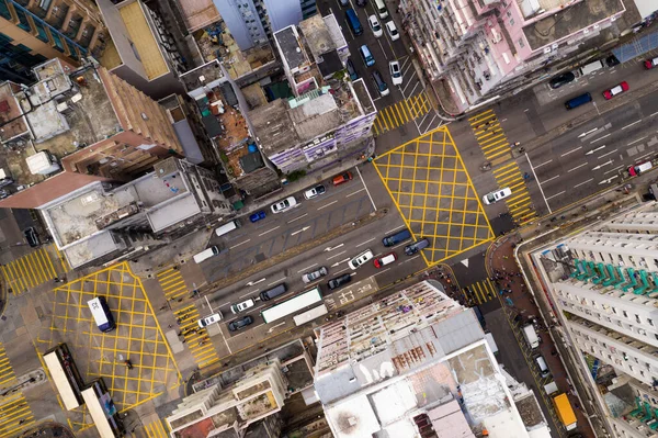 Sham Shui Hong Kong Nisan 2019 Hong Kong Trafik Manzarası — Stok fotoğraf