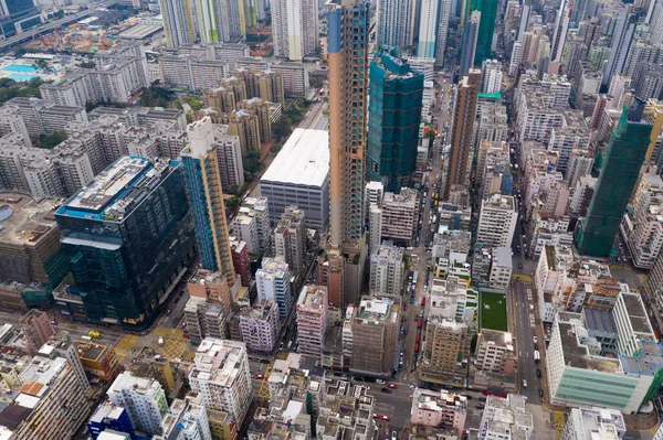 Sham Shui Hong Kong Abril 2019 Vista Superior Ciudad Hong —  Fotos de Stock