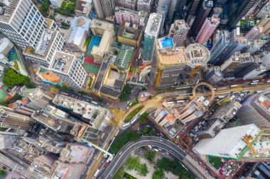 Causeway Körfezi, Hong Kong 02 Haziran 2020: Hong Kong şehrinin en iyi manzarası