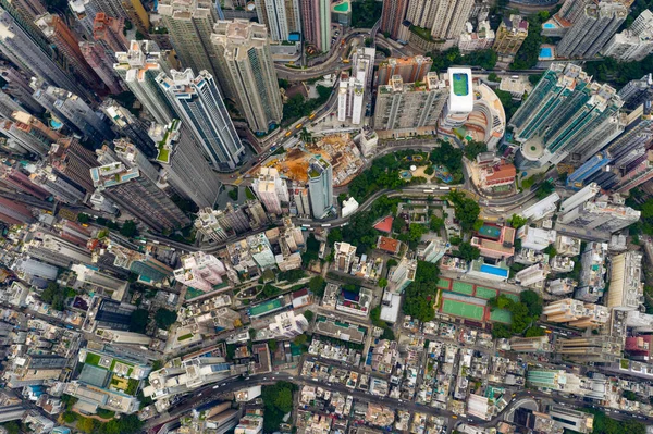 Central Hongkong September 2020 Blick Von Oben Auf Hongkong — Stockfoto