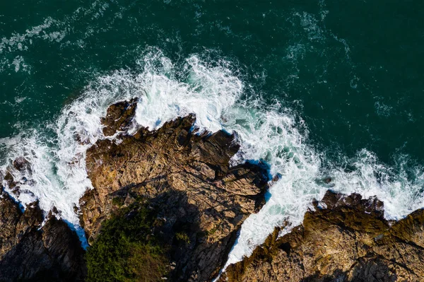 Uppifrån Och Ned Utsikt Över Stranden — Stockfoto