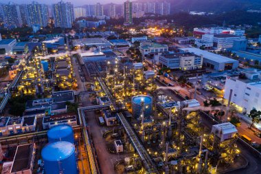 Tai Po, Hong Kong 19 Mayıs 2020: Hong Kong Endüstriyel Sanayi Sanayii Sanayii