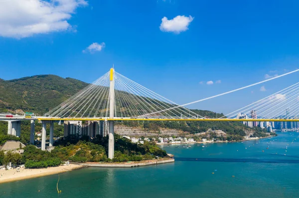 Kwai Tsing Hong Kong Noviembre 2019 Vista Superior Del Puente — Foto de Stock
