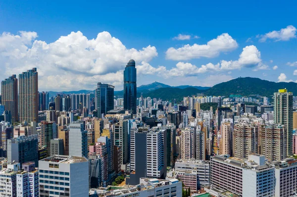 Mong Kok Hong Kong Eylül 2019 Hong Kong Şehrinin Hava — Stok fotoğraf