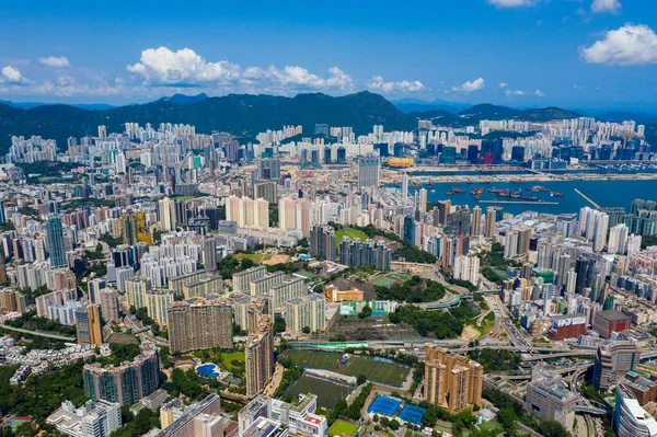 Hong Kong September 2020 Top View Hong Kong City — Stock Photo, Image