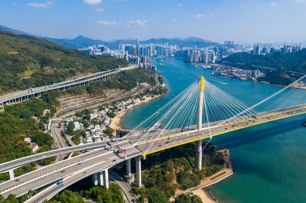 Kwai Tsing Hongkong November 2019 Blick Von Oben Auf Die — Stockfoto