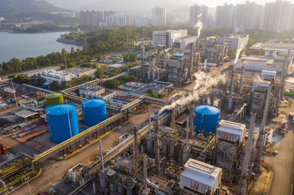 Tai Hong Kong Abril 2020 Vista Superior Planta Industrial Hong — Foto de Stock