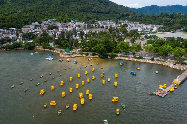 Tai Hong Kong Junio 2020 Vuelo Con Drones Sobre Tai — Foto de Stock