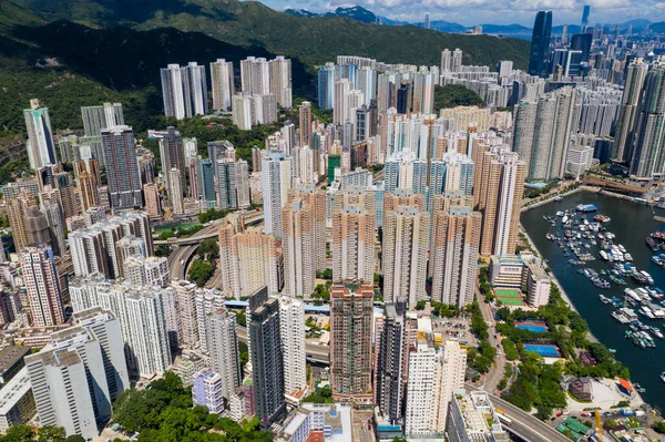 Sai Wan Hongkong Juni 2020 Blick Von Oben Auf Hongkong — Stockfoto