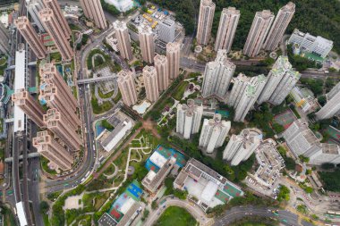 Ma On Shan, Hong Kong 23 Haziran 2020: Hong Kong şehrinin en iyi manzarası
