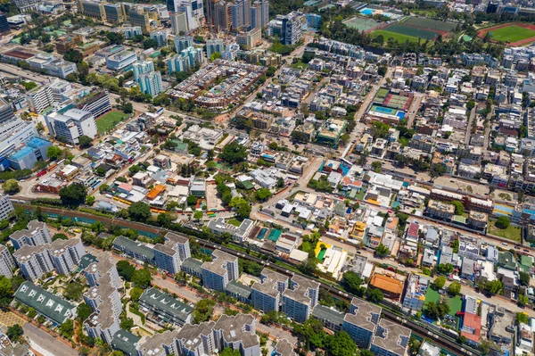 Kowloon Tong Hong Kong Abril 2020 Vista Superior Ciudad Hong — Foto de Stock