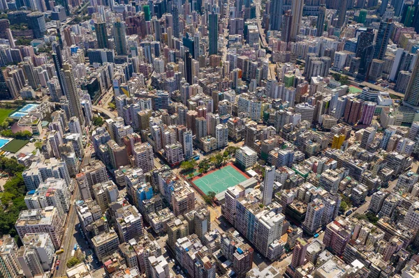 Sham Shui Hongkong April 2020 Ovanifrån Hongkong — Stockfoto