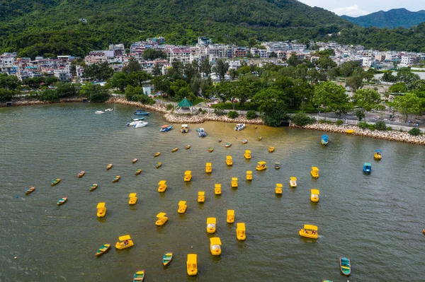 Tai Hong Kong Junio 2020 Vuelo Con Drones Sobre Tai — Foto de Stock