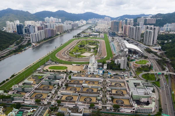 Sha Tin Hongkong Juni 2020 Ansicht Der Rennstrecke Von Oben — Stockfoto