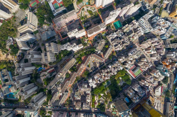 Kwun Tong Hong Kong May 2020 Vista Superior Ciudad Hong — Foto de Stock