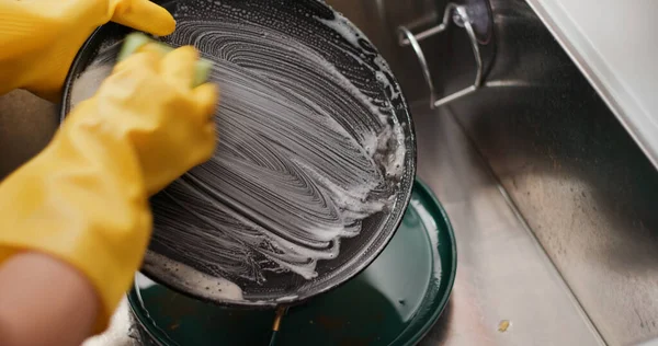 Мити Посуд Кухні Вдома — стокове фото