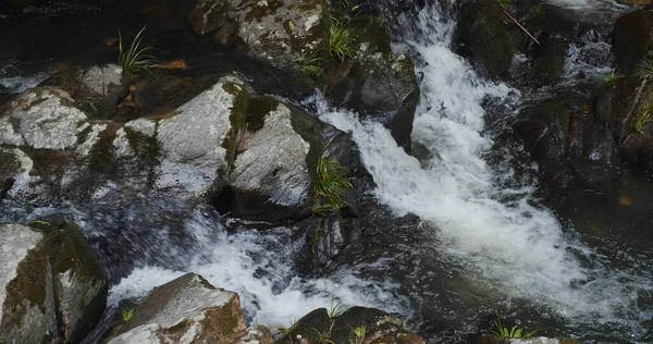 Flujo Agua Través Cascada — Foto de Stock