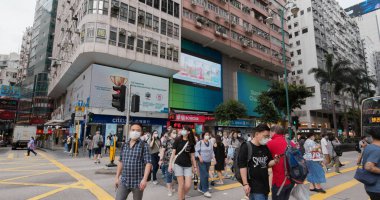 Tsim Sha Tsui, Hong Kong 22 Mayıs 2020: Hong Kong Caddesi
