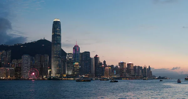 Victoria Harbor Hong Kong Května 2020 Hong Kong Night — Stock fotografie