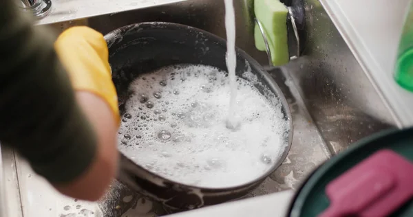 Мыть Посуду Кухне — стоковое фото