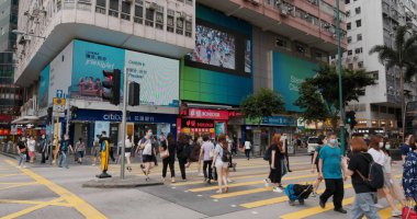 Tsim Sha Tsui, Hong Kong 22 Mayıs 2020: Hong Kong Caddesi