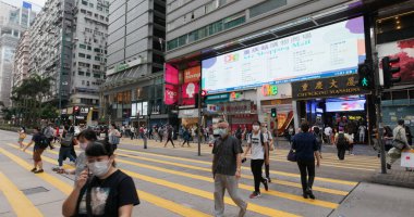 Tsim Sha Tsui, Hong Kong 22 Mayıs 2020: Hong Kong Caddesi