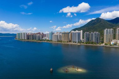 Ma On Shan, Hong Kong 20 Haziran 2020: Hong Kong şehrinin en iyi manzarası