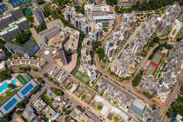 Kowloon Tong Hongkong April 2020 Blick Von Oben Auf Die — Stockfoto