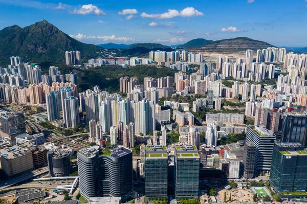Kwun Tong, Hong Kong, 19 Haziran 2020: Hong Kong iş bölgesi