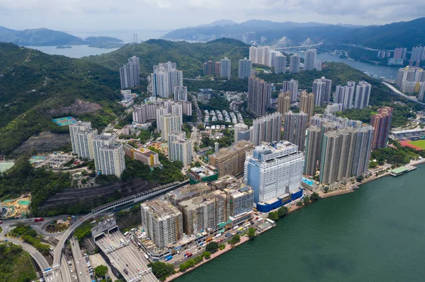 Tsing Hong Kong Червня 2020 Top View Hong Kong City — стокове фото