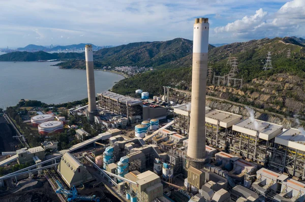 Tuen Mun Hongkong Juli 2020 Kohlekraftwerk Hongkong — Stockfoto