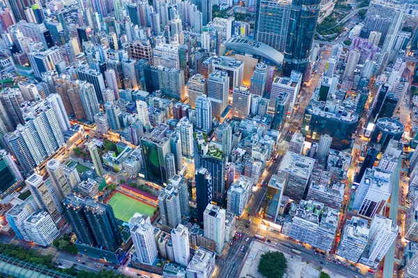 Mong Kok Hongkong Juli 2020 Blick Von Oben Auf Den — Stockfoto