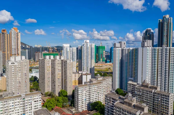 Wong Tai Sin Hongkong Juli 2020 Luchtfoto Van Hongkong Stad — Stockfoto