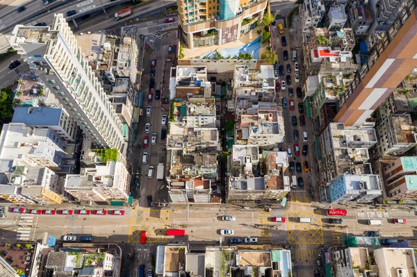 Kowloon City Hong Kong Julio 2020 Vista Aérea Ciudad Hong — Foto de Stock