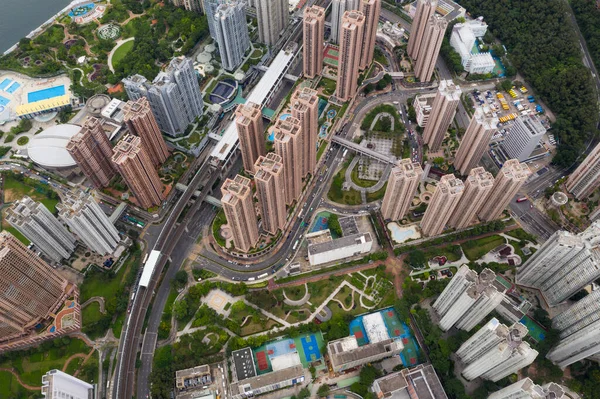 Shan Hong Kong Junio 2020 Vista Superior Ciudad Hong Kong —  Fotos de Stock