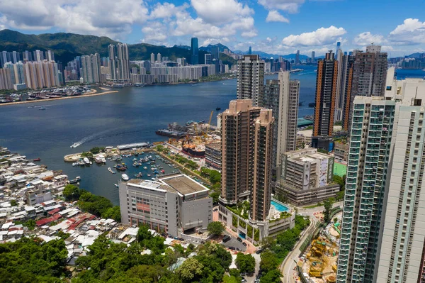 Lei Yue Mun Hongkong Juni 2020 Blick Von Oben Auf — Stockfoto