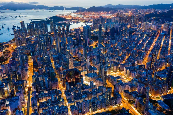 香港旺角2020年7月26日 香港晚景概览 — 图库照片